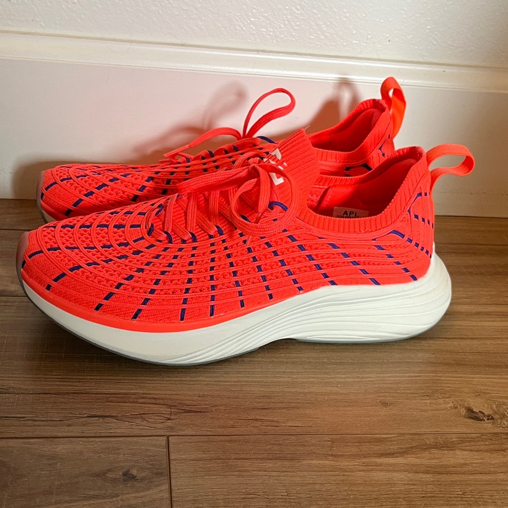 APL Men's Sneakers in Bright Orange and Blue